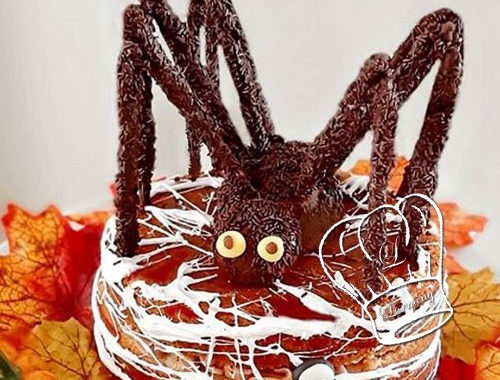 Gâteau araignée d'Halloween